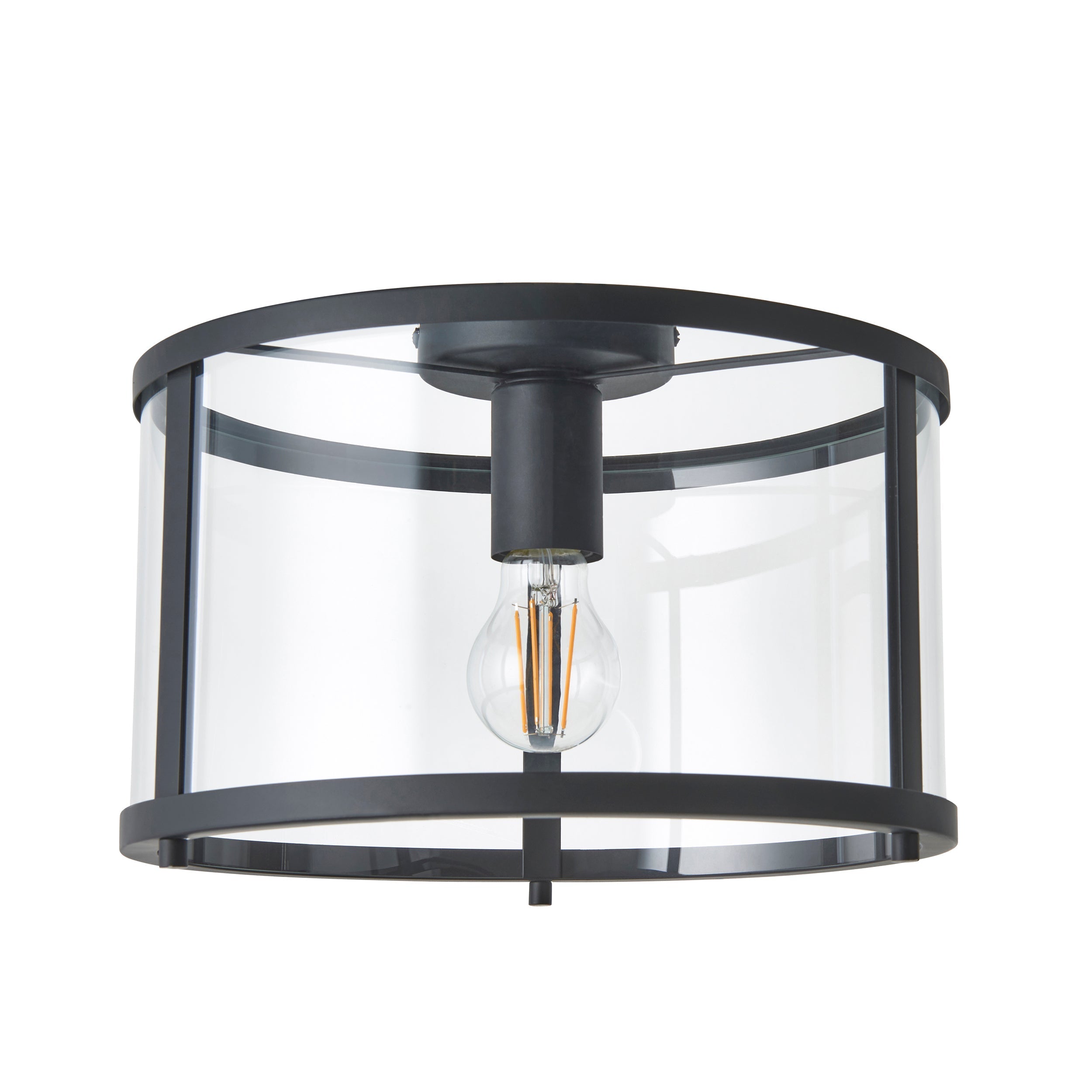 Hopton Glass Flush Ceiling Light