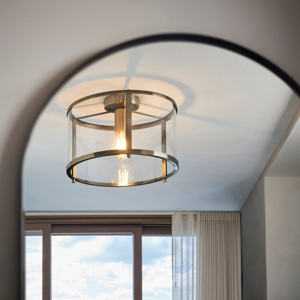 Hopton Glass Flush Ceiling Light