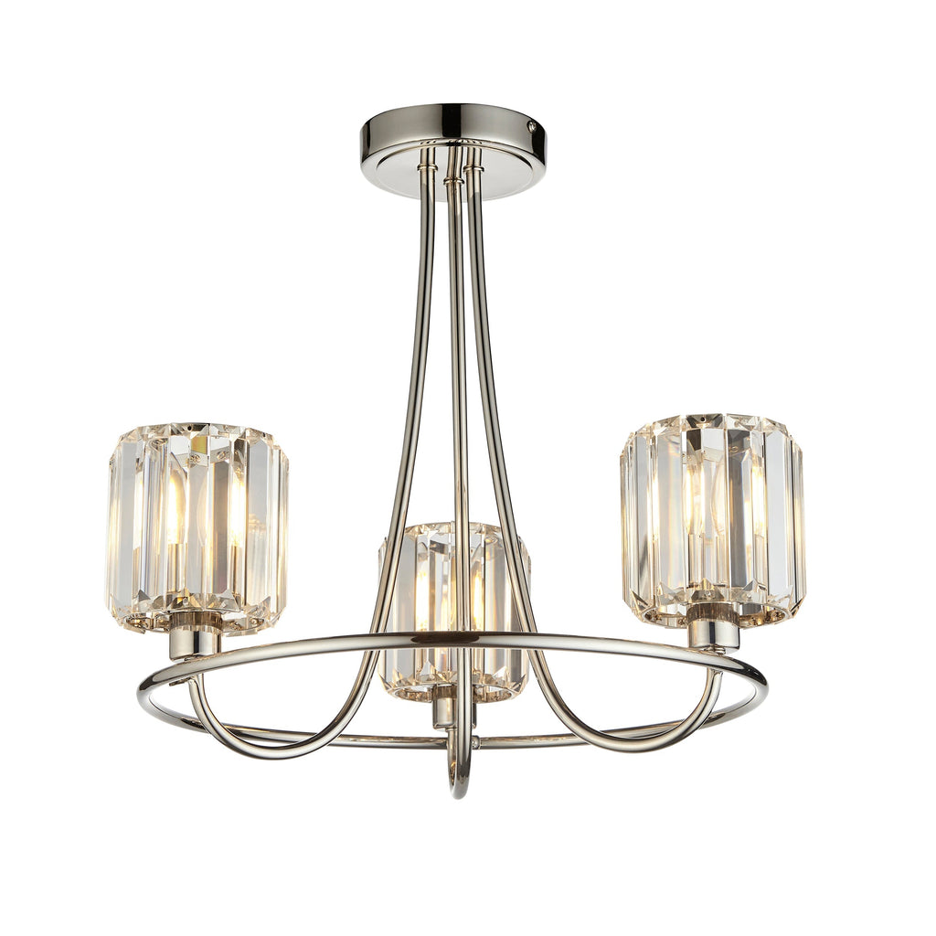 Berenice 3 Semi Flush Ceiling Light