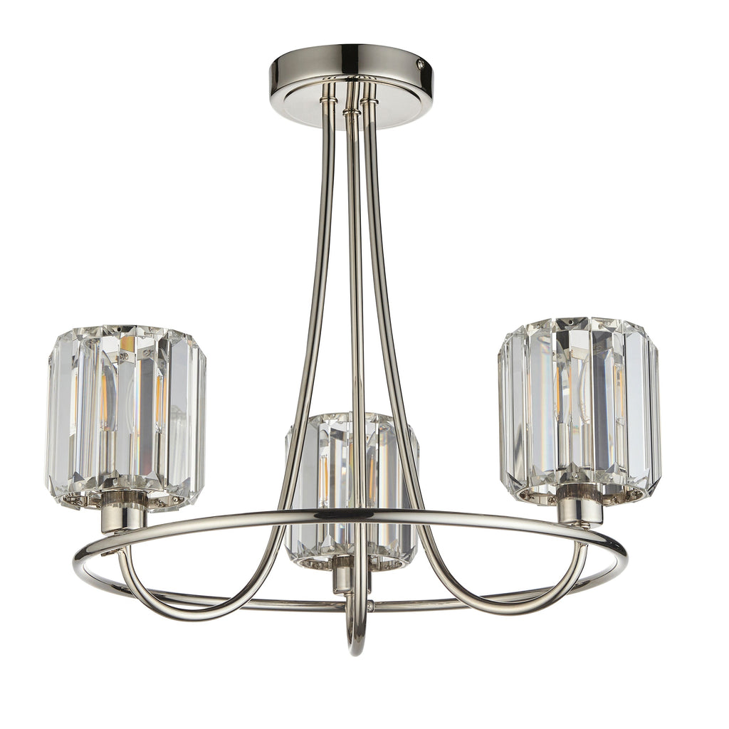 Berenice 3 Semi Flush Ceiling Light