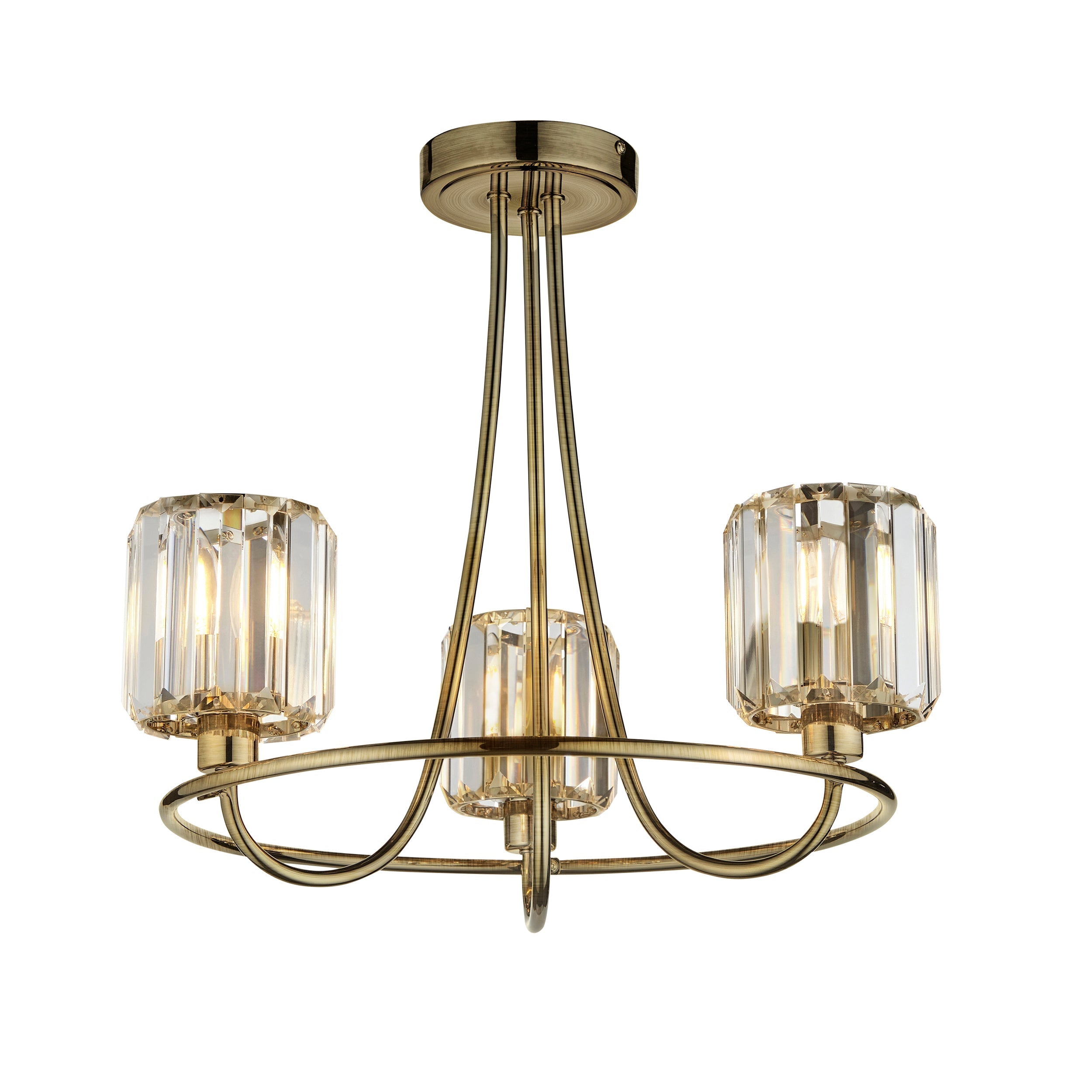 Berenice 3 Semi Flush Ceiling Light