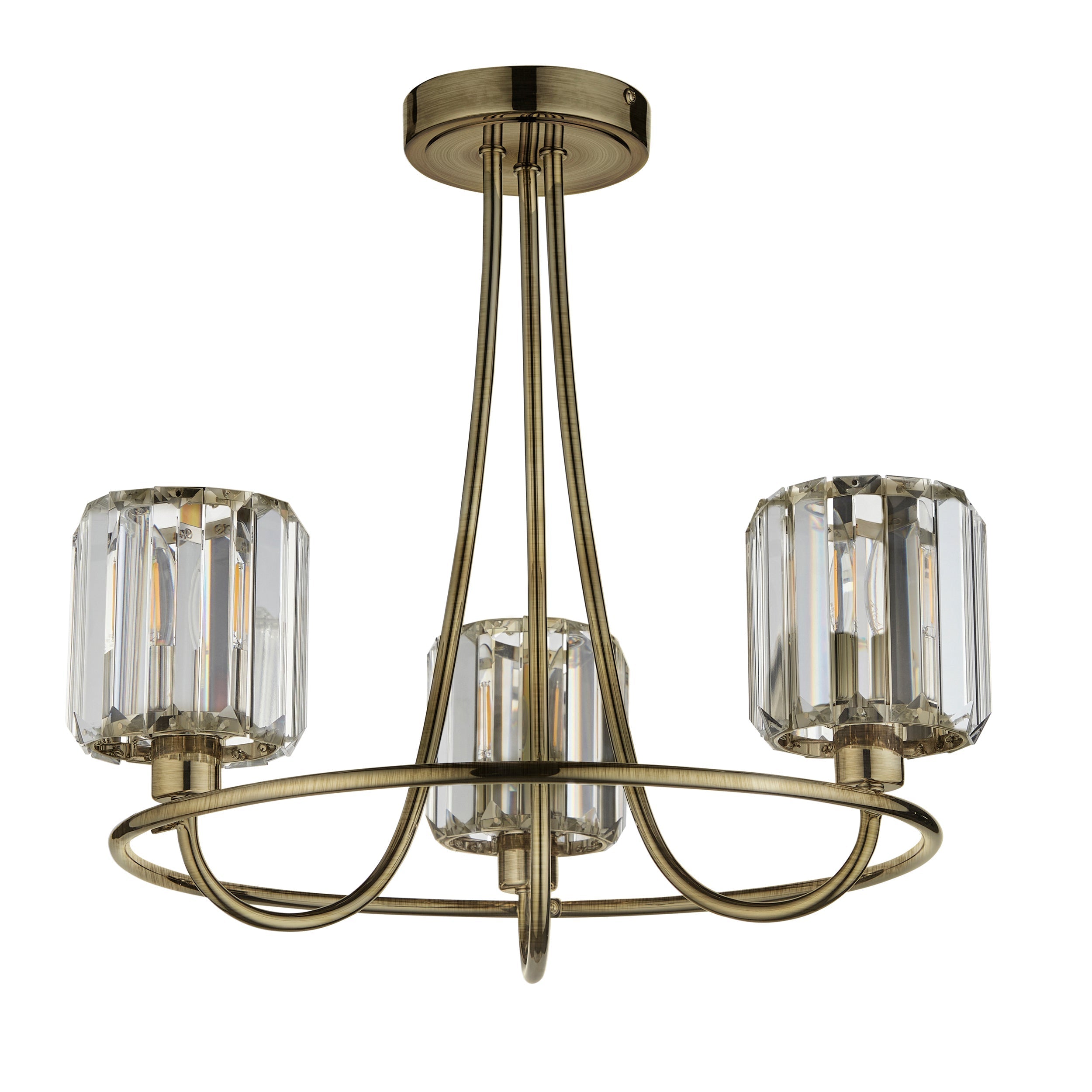 Berenice 3 Semi Flush Ceiling Light