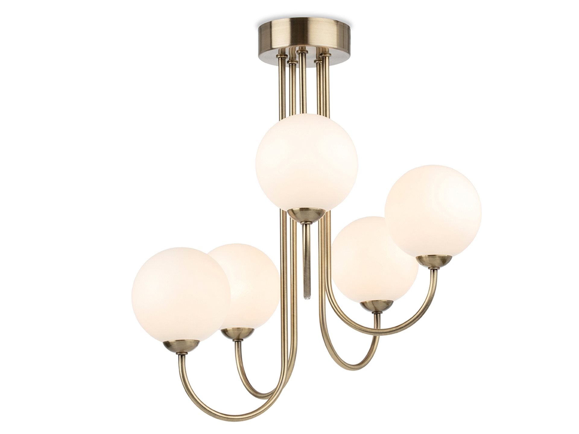 Bodel 5 Globe Semi-Flush Ceiling Light