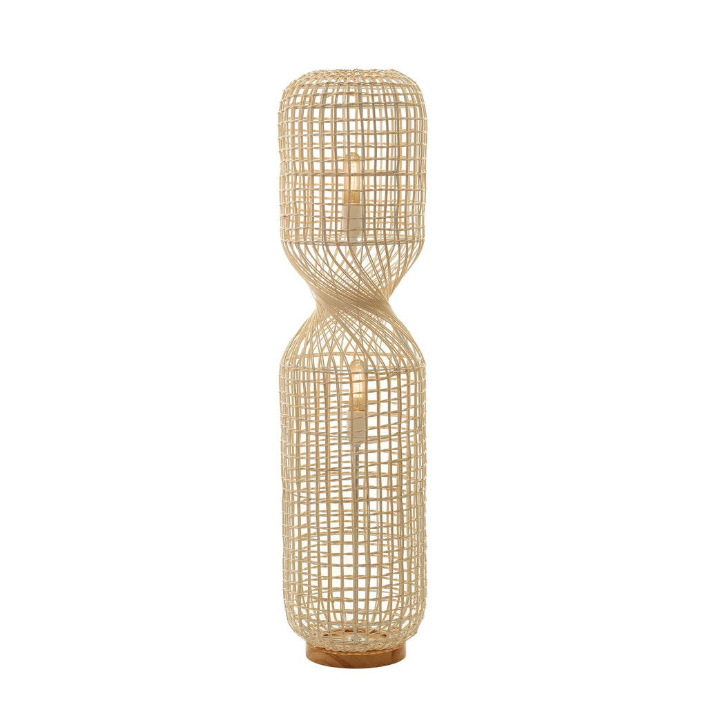 Twirla Rattan Floor Lamp