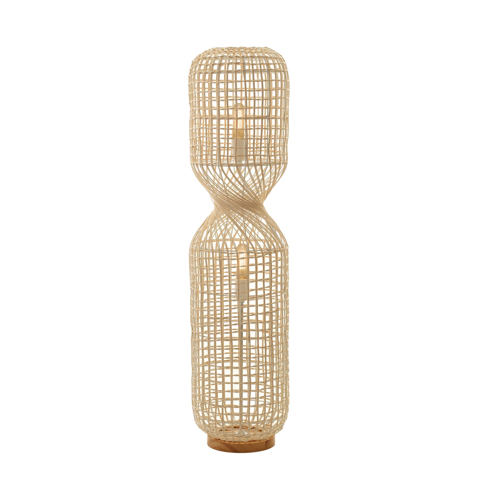 Twirla Rattan Floor Lamp