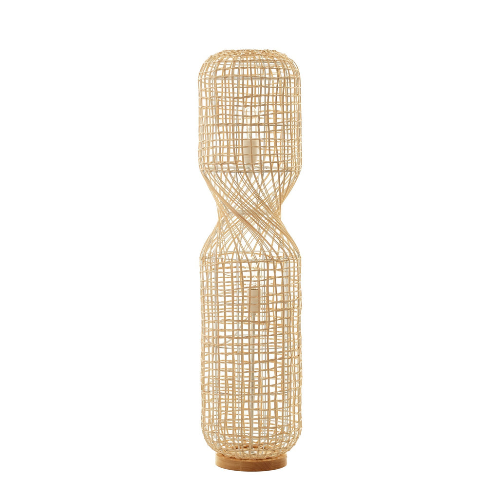 Twirla Rattan Floor Lamp