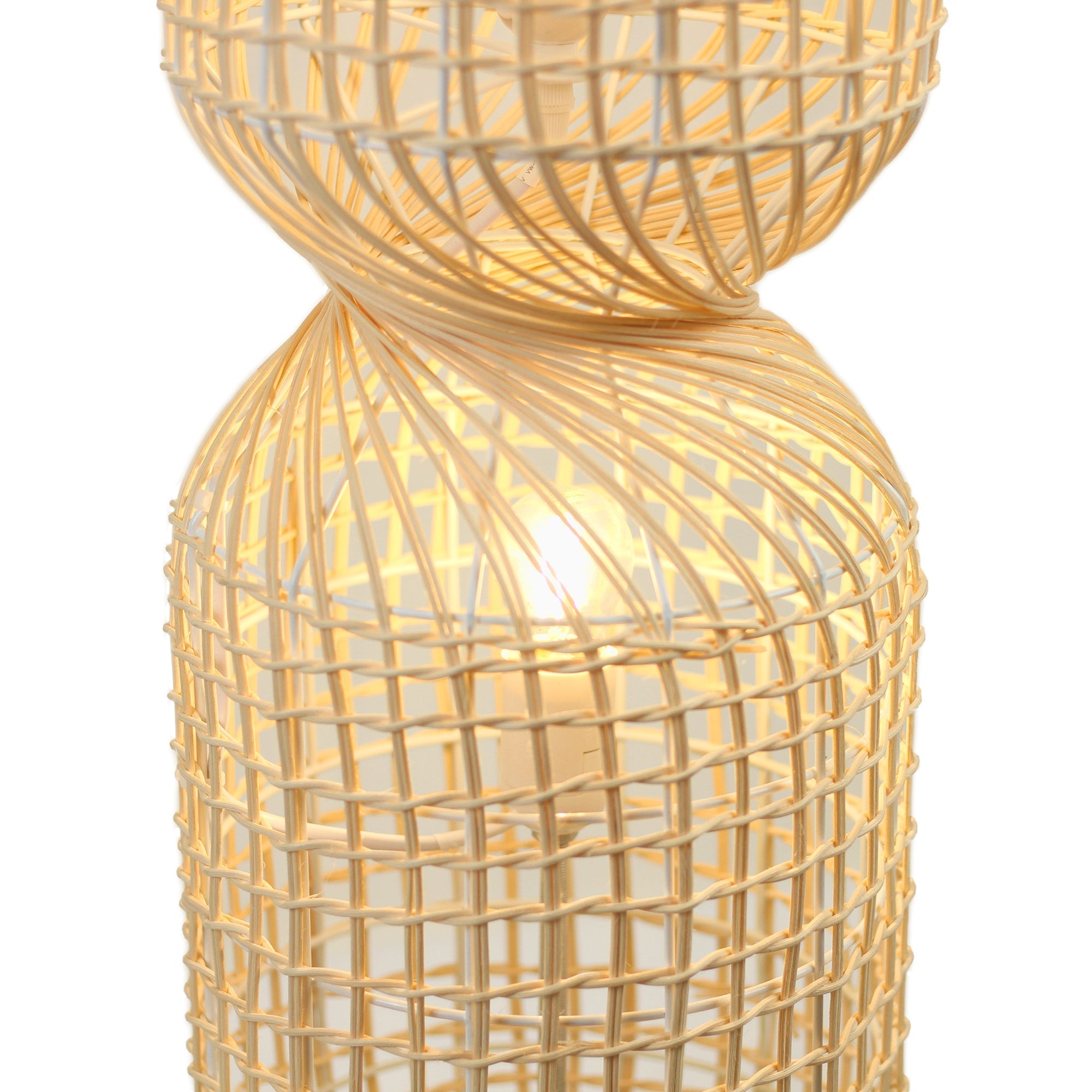 Twirla Rattan Floor Lamp