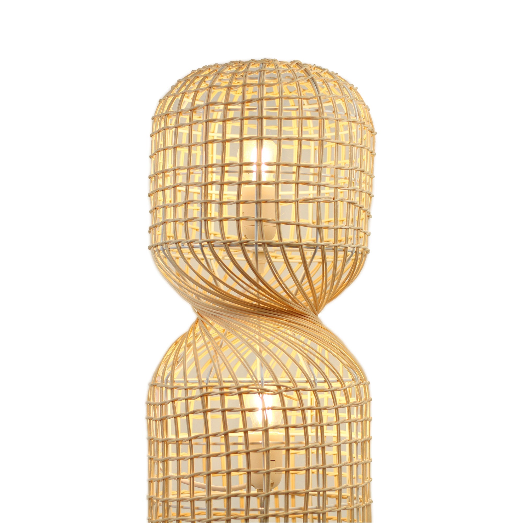 Twirla Rattan Floor Lamp