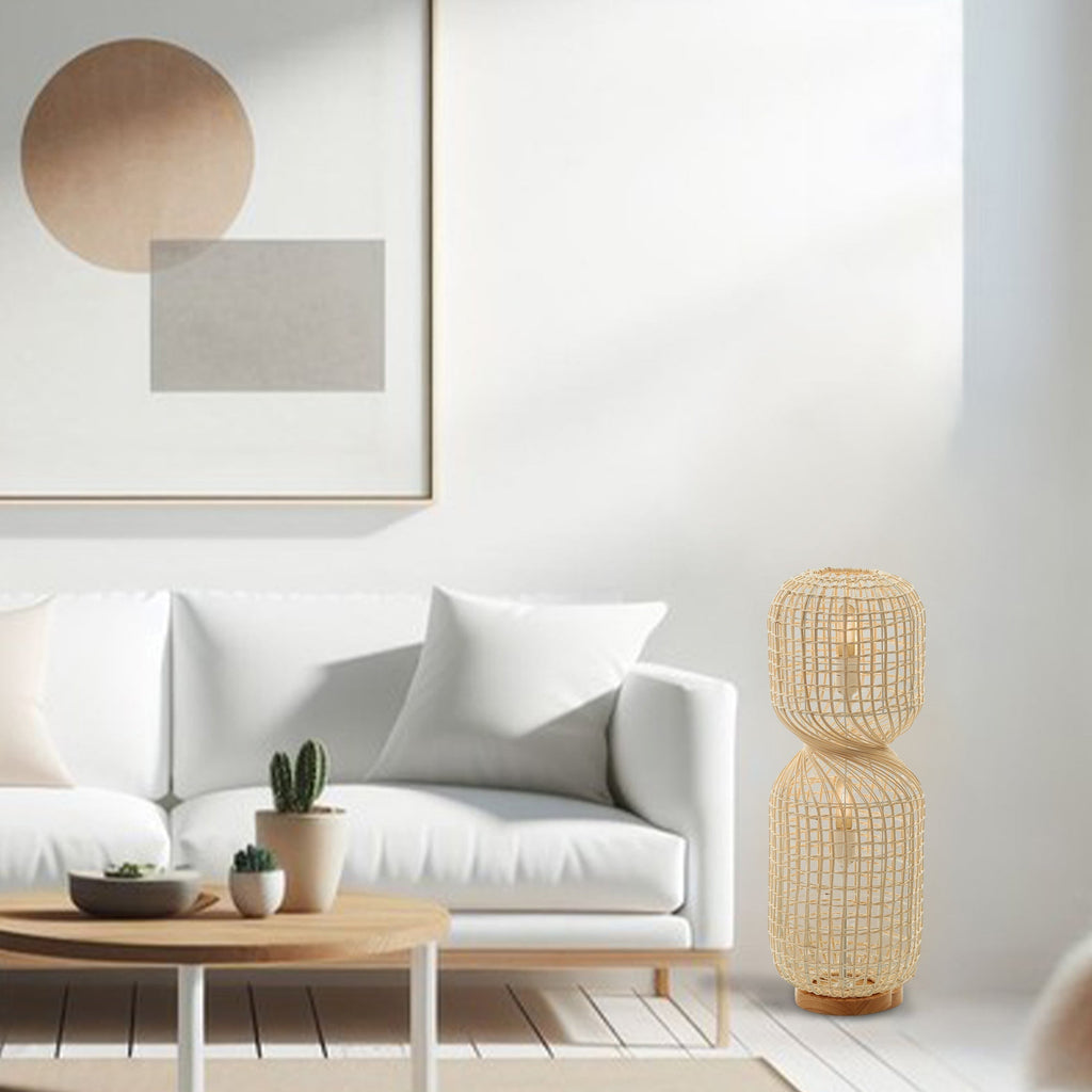 Twirla Rattan Floor Lamp