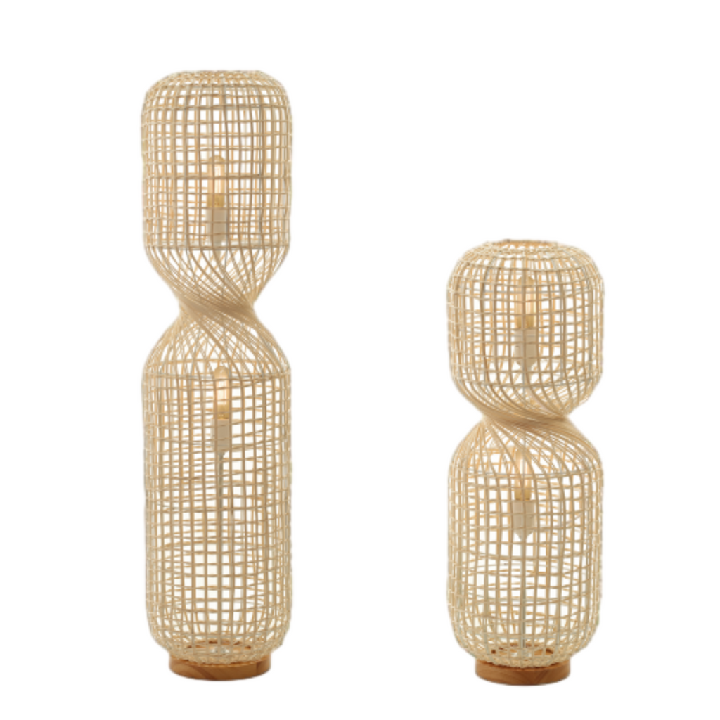 Twirla Rattan Floor Lamp