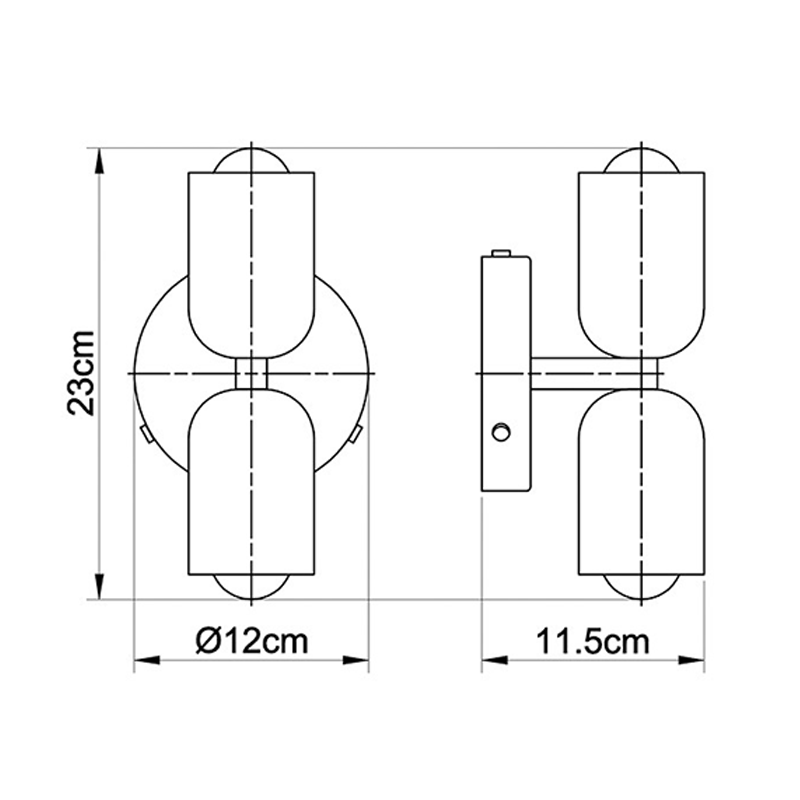 SolaraTwin Wall Light