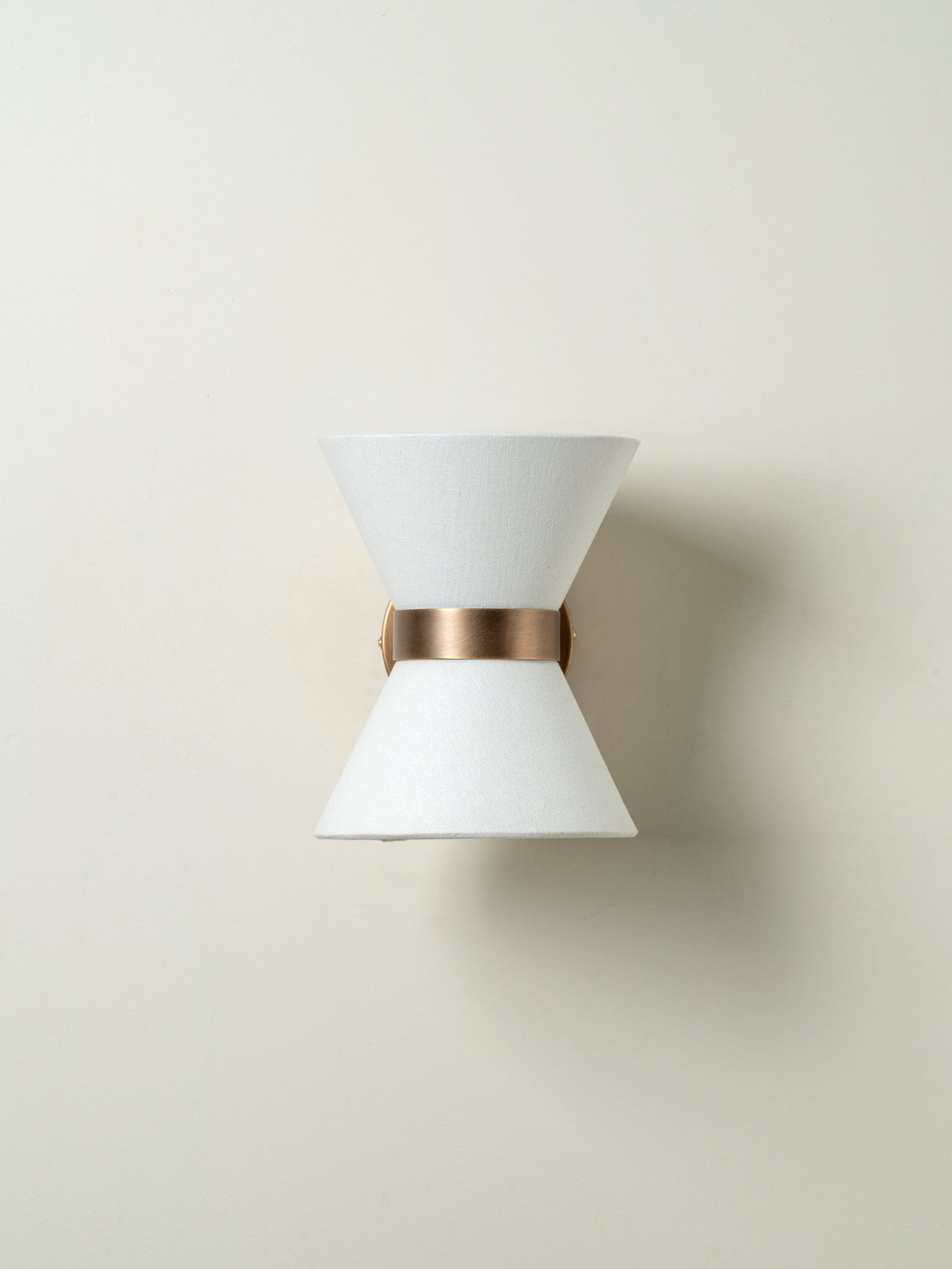 Renwick aged brass wall light