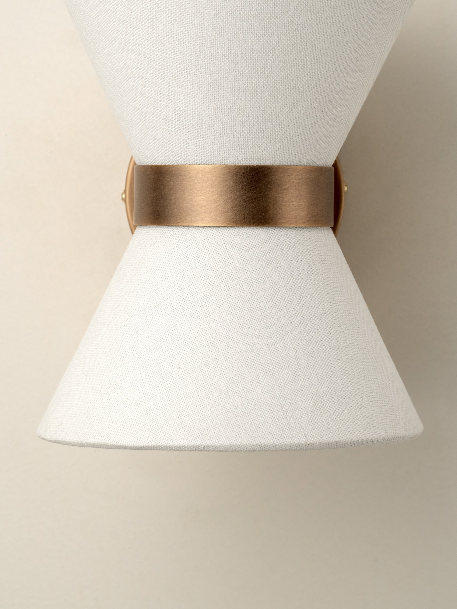 Renwick aged brass wall light