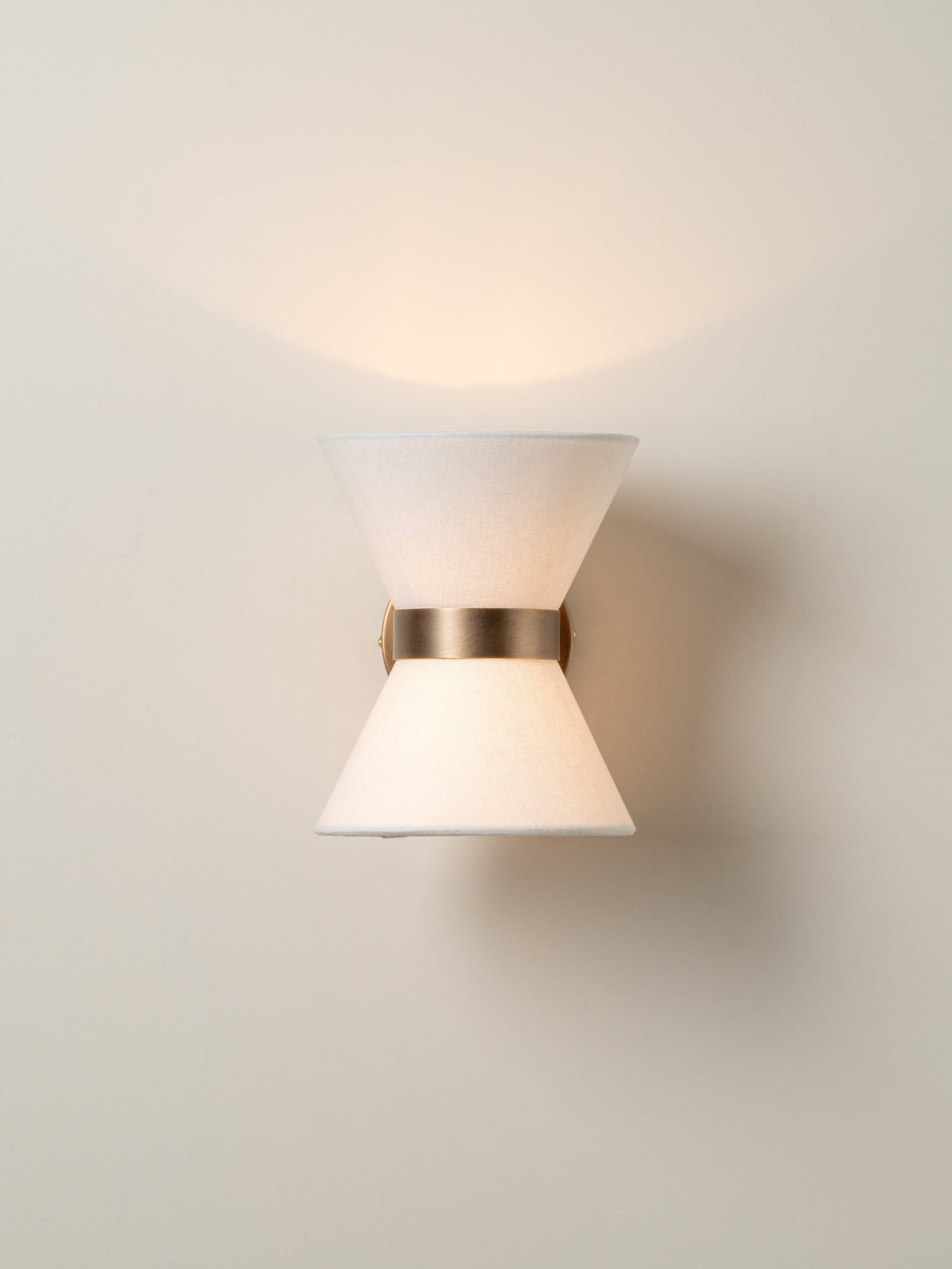 Renwick aged brass wall light